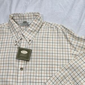 NWT Boyt Classic 100% Cotton Tattersail Long Sleeve Button Down Shirt. XL